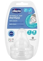 Chicco Cumlík na fľašu Perfect 5/Well-Being fyziologický stredný prietok 2m+ 2 ks