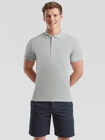 Light grey men's shirt Iconic Polo 6304400 Friut of the Loom