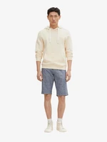 Men's navy blue heathered shorts with linen blend Tom Tailor