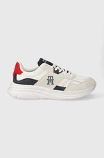 Sneakers boty Tommy Hilfiger MODERN RUNNER LTH MIX bílá barva, FM0FM04878