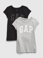 GAP Kids T-shirts with logo, 2pcs - Girls