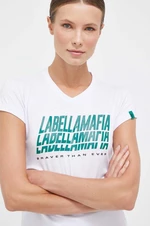 Tričko LaBellaMafia Brave bílá barva