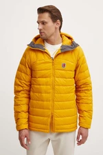 Páperová bunda Fjallraven Expedition Pack Down pánska, žltá farba, prechodná