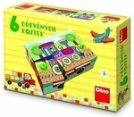 Dopravní prostředky - Dřevěné kostky 6 ks