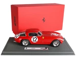 Ferrari 340 MM 12 Alberto Ascari - Luigi Villoresi "24 Hours of Le Mans" (1953) with DISPLAY CASE Limited Edition to 250 pieces Worldwide 1/18 Model
