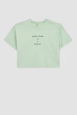 DEFACTO Girl Crop Short Sleeve T-Shirt