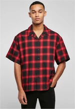 Loose checked pleasure shirt black/red