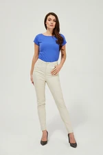 Trousers made of lyocell - beige
