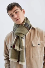 DEFACTO Men's Square Patterned Scarf