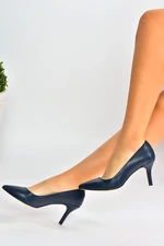 Fox Shoes Women's Navy Blue Stiletto Heel Stiletto Heels