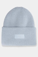 Women's winter hat with 4F logo blue