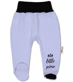 Baby Nellys Kojenecké polodupačky, Little Prince - modré, vel. 74 (6-9m)