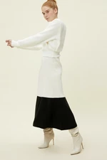 Farebná blokovaná pletená sukňa Koton