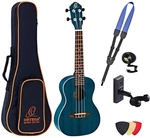 Ortega RUOCEAN Deluxe SET Ukulélé concert Ocean Blue