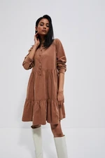 flared dress with collar