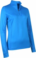 Callaway Womens Solid Sun Protection 1/4 Zip Blue Sea Star M