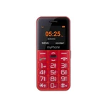 Mobilný telefón myPhone HALO EASY (TELMY10EASYRE) červený tlačidlový telefón • 1,77" uhlopriečka • farebný displej • 128 × 160 px • fotoaparát 0,3 Mpx
