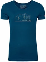 Ortovox 140 Cool Vintage Badge T-Shirt W Petrol Blue L Koszula outdoorowa