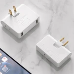180 Degree Extension Plug USB Adapter 2-Prong Swivel Socket Converter US Plug 1 to 3/4 Ways Power Socket Multi-function Plug
