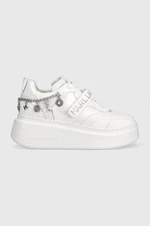 Kožené sneakers boty Karl Lagerfeld ANAKAPRI bílá barva, KL63540F