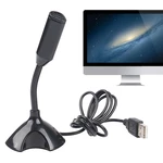 USB Microphone for Computer 360 Degree Intelligent Noise Reduction Metal and ABS Material Plug And Play Compatible with PC
