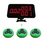 Ycall Wireless Restaurant Waiter Pager System 1 Host Display Receiver 20pcs Call Bell 4-Key