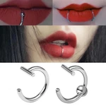 Ladies Lip Rings Medical Titanium Steel Nasal Hoop Ring Accessories No-punch Jewelry Women Nose Cute Gift Personality S7A5