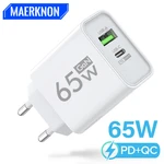 65W GaN USB Type C Charger Fast Charging Quick Charge QC 4.0 PD 3.0 Wall USB C Power Adapter Phone Charger For iPhone 13 14 iPad