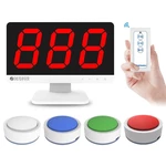 Intelligent Responder Wireless 1 Display 8/10 Buttons 1Controler Answer Buzzer For Competition Knowledge And Debate Contest