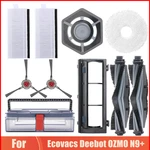 Dust Container Accessories For Ecovacs Deebot OZMO N9+ Vacuum Cleaner Side/Roller Brush Cover Hepa Filter Mop Cloth Spare Parts