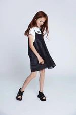 Dívčí šaty Dkny šedá barva, mini