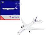 Boeing 787-9 Commercial Aircraft "LATAM Airlines" White with Blue Tail 1/400 Diecast Model Airplane by GeminiJets