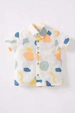 DEFACTO Baby Boy Shirt Collar Short Sleeve Shirt