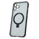Silikonové TPU pouzdro Mag Ring pro Apple iPhone 12 Pro Max, černá