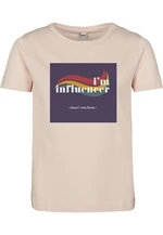 Dětské tričko s krátkým rukávem I'm Influencer růžové