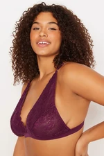 Trendyol Curve Plum Lace Bralette Bra