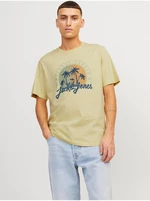 Men's Yellow T-Shirt Jack & Jones Summer - Men's