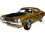 Mr Norms 1972 Dodge Demon GSS SuperCharged Gold Metallic with Black Stripes and Hood "American Muscle" Series 1/18 Diecast Model Car by Auto World