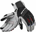 Rev'it! Gloves Sand 4 Light Grey/Black 3XL Motoros kesztyűk