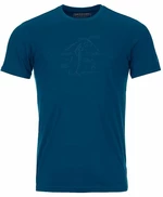 Ortovox 120 Tec Lafatscher Topo T-Shirt M Petrol Blue XL Camiseta Camisa para exteriores