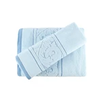 Zestaw 2 niebieskich ręczników Foutastic