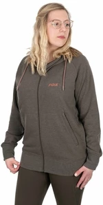 Fox Fishing Sweat à capuche Womens Zipped Hoodie Dusty Olive Marl/Mauve Fox S