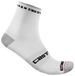 Castelli Rosso Corsa Pro 9 Sock White L/XL Cyklo ponožky