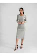 armonika Women's Gray Long Camisole Dress