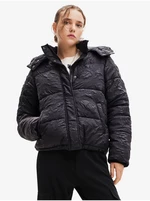 Black women's winter quilted jacket Desigual Calgary