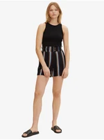 Tom Tailor Denim White and Black Striped Shorts - Women