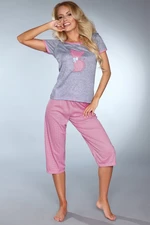 Comodo pigiama da donna CoFashion CoFashion_Set_Model_718_Pink/Grey
