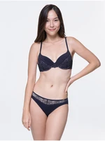 Navy blue bra with lace DORINA Noemie - Women