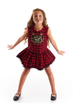 Mushi Cat Plaid Sleeveless Girl Dress