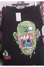 Koton Monster Printed T-Shirt Crew Neck Short Sleeve